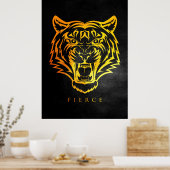 Fierce Tiger Poster (Küche)
