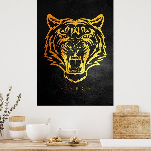 Fierce Tiger Poster (Küche)