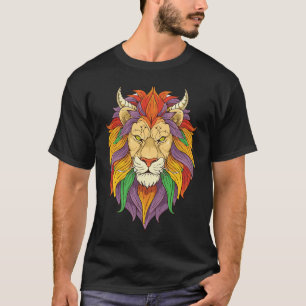 Fierce Tribal Lion Head T-Shirt