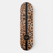 Fierce und Bold Leopard-Musterskateboard Skateboard (Vorderseite)