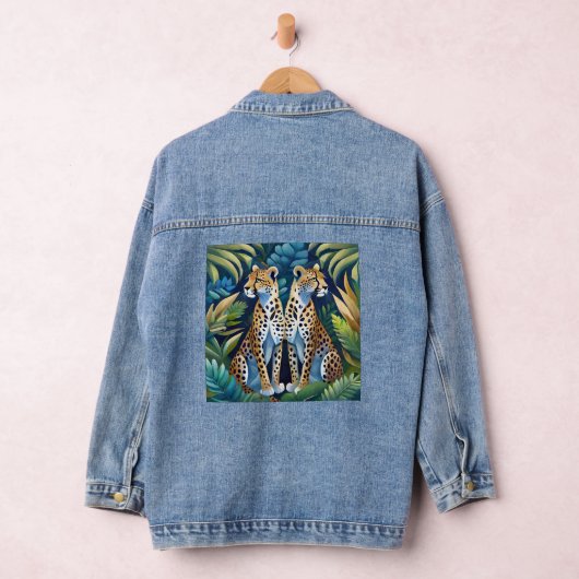 Fierce und Bold Panther Denim Jacket Jeansjacke (Hangar)