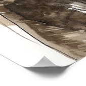 Fierce und das modische Melanin Beauty Illustriert Poster (Ecke)