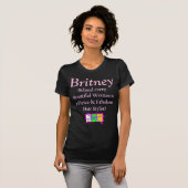 FIERCE UND FABULOUS HAIRSTYLISTISCHE QUOTE ZURÜCK T-Shirt (Vorne ganz)