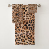 Fierce und Fabulous: Leopard Print Bath Handtücher (Insitu)