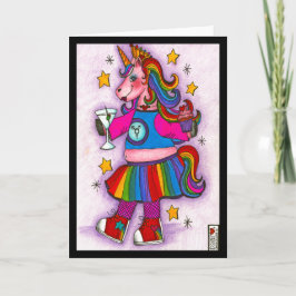 Fierce und Fabulous Unicorn Karte
