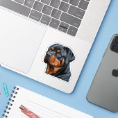 Fierce und Loyal Rottweiler Sticker - Perfekt für (Laptop mit iPhone)