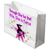 FIERCE UND MIGHTY GYMNAST GROßE GESCHENKTÜTE (Vorderseite Schrägansicht)