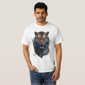 Fierce und stilvoll: Tiger Design T-Shirt (Vorne ganz)