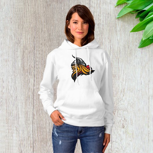 Fierce Viking Warrior Head Northelm und Bart Hoodie