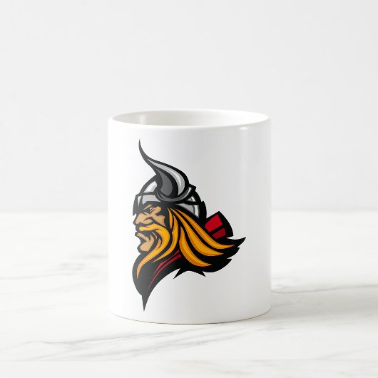 Fierce Viking Warrior Head Northelm und Bart Kaffeetasse
