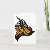 Fierce Viking Warrior Head Northelm und Bart Karte (Vorderseite)