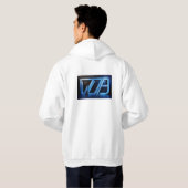 Fierce Visa Logo Art auf schwarz und blau Hintergr Hoodie (Schwarz voll)