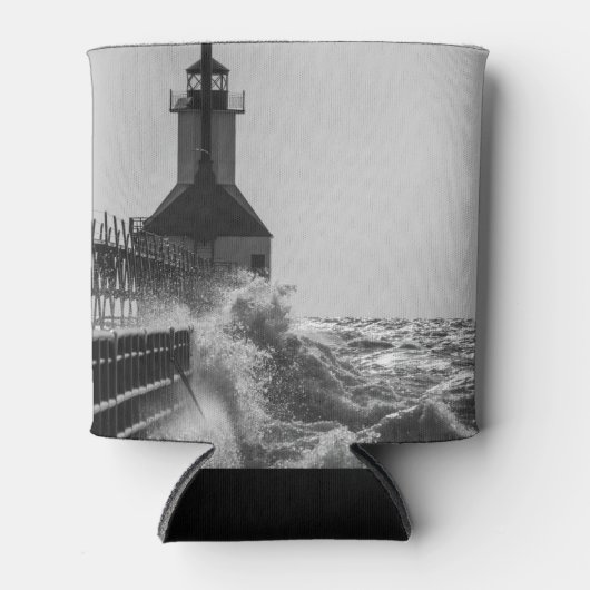 Fierce Waves bei St Joseph Grayscale Dosenkühler (Vorderseite)