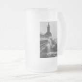 Fierce Waves bei St Joseph Grayscale Mattglas Bierglas (VorderseiteRechts)