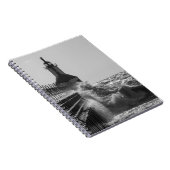 Fierce Waves bei St Joseph Grayscale Notizblock (Rechte Seite)