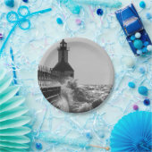 Fierce Waves bei St Joseph Grayscale Pappteller (Party)