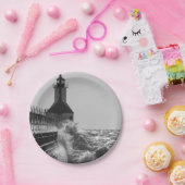 Fierce Waves bei St Joseph Grayscale Pappteller (Party)