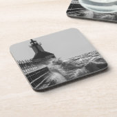 Fierce Waves bei St Joseph Grayscale Untersetzer (Linke Seite)