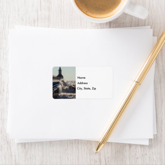 Fierce Waves beim St Joseph Address Label Adressaufkleber (Insitu)