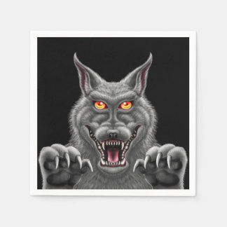 Fierce Werewolf Paper Party Napkins Serviette