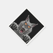 Fierce Werewolf Paper Party Napkins Serviette (Ecke)