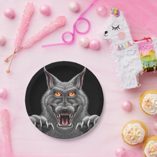 Fierce Werewolf Paper Party Teller (Party)