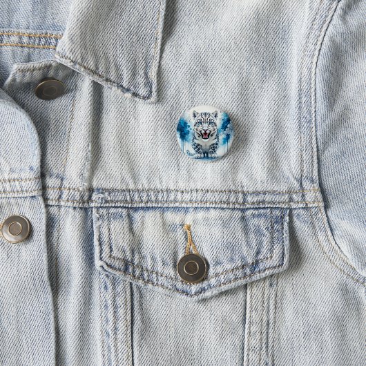 Fierce White Leopard Button (Beispiel)