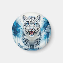 Fierce White Leopard