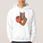 Fierce Wildcat Basketball Mascot Hoodie (Vorderseite)