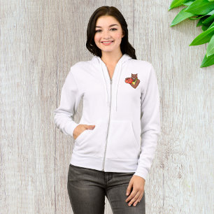 Fierce Wildcat Basketball Mascot Hoodie