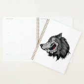 Fierce Wolf Head Bold Wild Animal Planer (Anzeige)