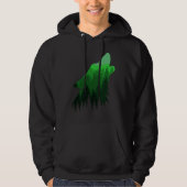 Fierce Wolf in the Forest Wilderness Style for Nat Hoodie (Vorderseite)