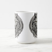 Fierce Wolf Mandala: Symbol der Stärke Kaffeetasse (Mittel)