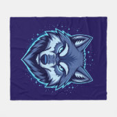 Fierce Wolf – Symbol of Strength and Freedom Fleecedecke (Vorderseite (Horizontal))