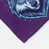 Fierce Wolf – Symbol of Strength and Freedom Fleecedecke (Ecke)