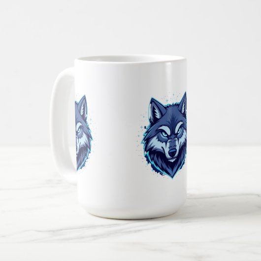 Fierce Wolf – Symbol of Strength and Freedom Kaffeetasse (Vorderseite Links)