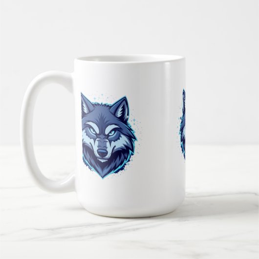 Fierce Wolf – Symbol of Strength and Freedom Kaffeetasse (Links)