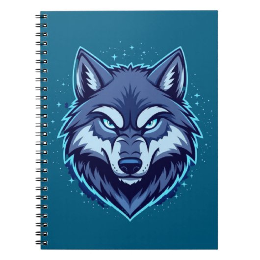 Fierce Wolf – Symbol of Strength and Freedom Notizblock (Vorderseite)