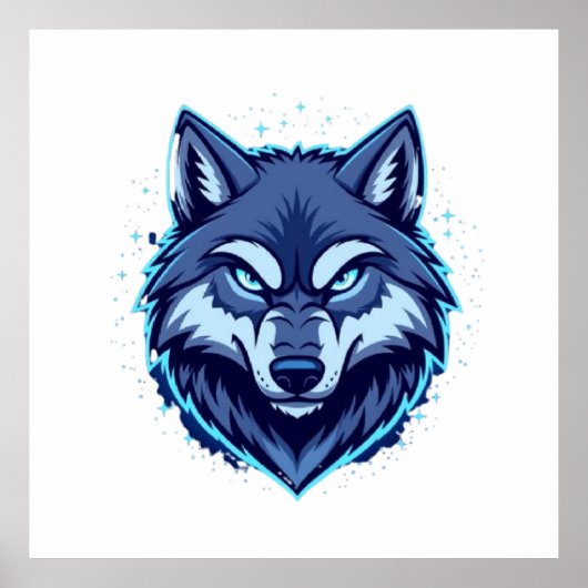 Fierce Wolf – Symbol of Strength and Freedom Poster (Vorne)