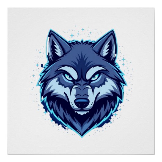 Fierce Wolf – Symbol of Strength and Freedom Poster (Vorderseite)