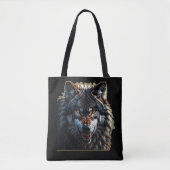 Fierce Wolf – Symbol of Strength and Freedom Tasche (Vorderseite)