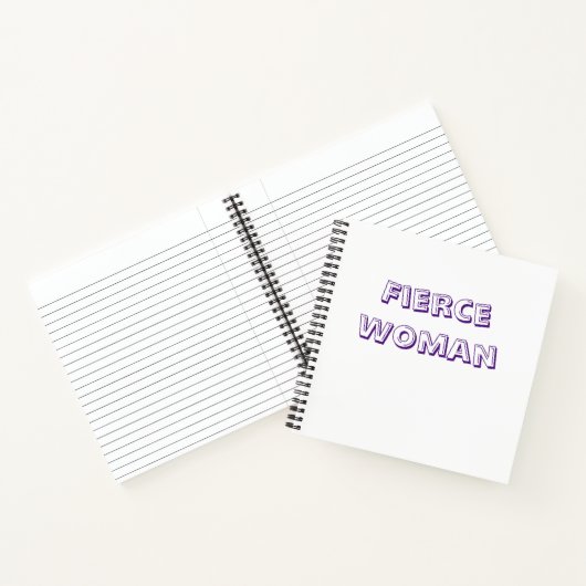 Fierce Woman Notebook Notizblock (Innenseite)