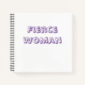 Fierce Woman Notebook Notizblock (Vorderseite)