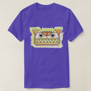 Fierce, wütender Hund farbiger T - Shirt