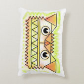 Fierce, wütender Hund rechteckiger Akzent Kissen (Rückseite(Vertikal))