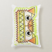 Fierce, wütender Hund rechteckiger Akzent Kissen (Vorderseite(Vertikal))