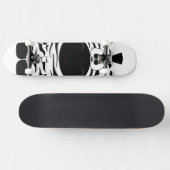 Fierce Zebra bereit für etwas Luft Skateboard (Horizontal)