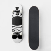Fierce Zebra bereit für etwas Luft Skateboard (Vorderseite)