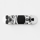 Fierce Zebra bereit für etwas Luft Skateboard (Horizontal)