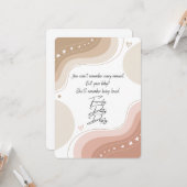 Fiercely, Daily, Deeply - Card für eine neue Mama Karte (Vorderseite/Rückseite Beispiel)